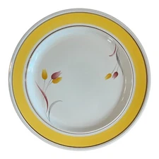 Dinnerware Vintage Yellow & White w Flowers Epoch Cranbrook 3462 Made in Japan