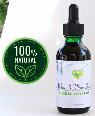 White Willow Bark Tincture 2oz   Natural Pain Relief & Joint Support Organic