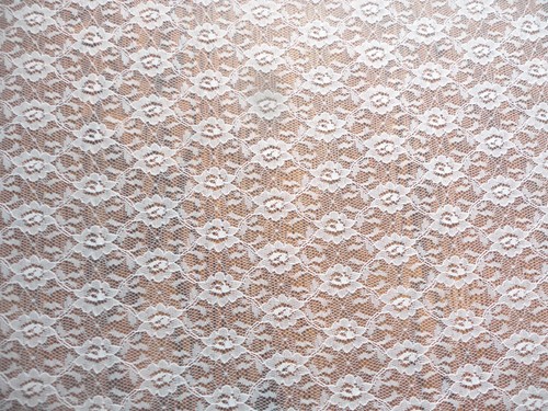 Fabric Lace White Floral For Sewing- Clothes-Curtains-Tablecloths 3 Yards 55" W - Picture 2 of 2