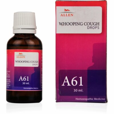 Allen A61 Whooping Cough Drops [30ml] Suffocative Cough, Difficult Breathing,