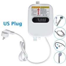 Heater Shower Water Electric Bathrooms^ Heater 3500W Water Tankless Instant Hot