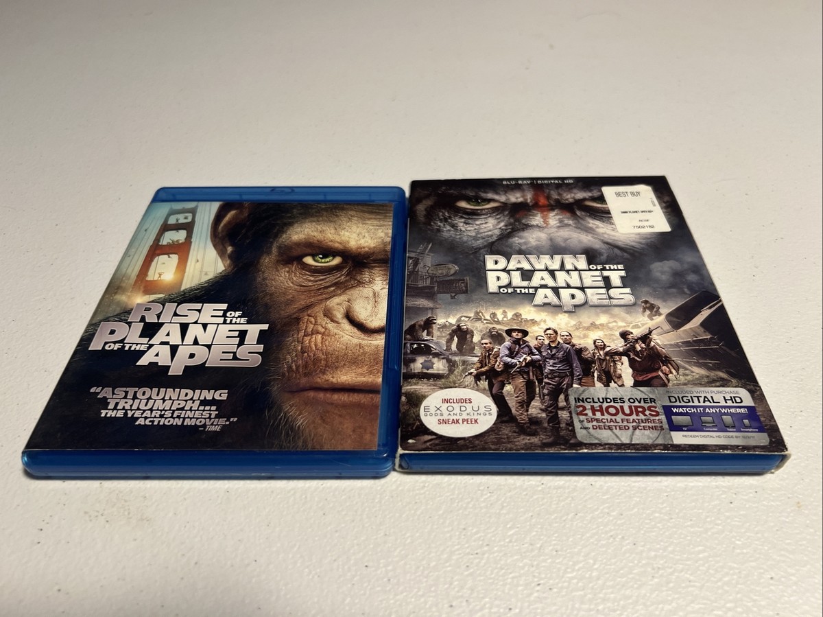 Planet Of The Apes Blu-Ray Lot (Rise Of The Planet Of The Apes, Dawn Of The  Apes