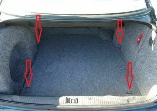 Red de carga organizadora estilo piso maletero trasero para Cadillac Catera 1997-2001 nueva Foto 2 de 2