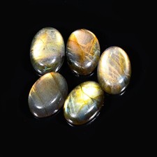Natural Multi Labradorite Oval Shape Cabochon Loose Gemstone Wholesale Lot