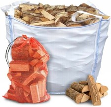 Bulk Bag of Premium Seasoned Hardwood Logs 500kg!! Guaranteed Seasoned Hardwood