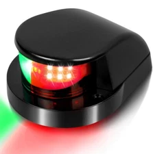 New Obcursco Marine Navigation LED Light For Pontoon, Skiff ,Small Boats, black