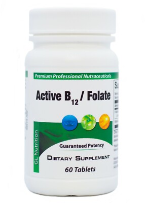 Active B12 + Folate | Boosts Energy, Health, Immunity | Vitamin B Supplement