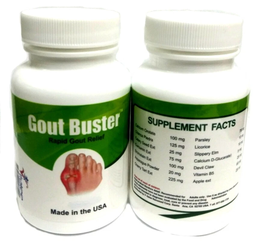 Gout Buster - Faster Relief and Flush Buildup (Caps 60ct) - Image 2 of 4