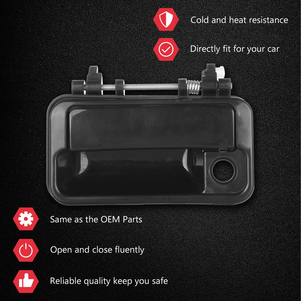 Manija de puerta exterior exterior lado del conductor delantera izquierda para Geo Metro 1989-1994 Foto 2 de 4