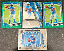 Hendon Hooker RC 4 Card Lot 2023 Green Velocity Prizm, Insert Mosaic NFL Debut