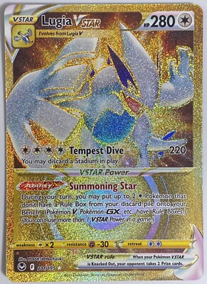 Pokmon TCG - Lugia VSTAR Silver Tempest 211/195 Gold Secret Rare NM | eBay Pokmon TCG - Lugia VSTAR Silver Tempest 211/195 Gold Secret Rare NM | eBay