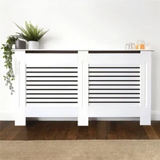 S-XL Radiator Cover Cabinet MDF Modern Cabinet Top Shelving Home Office Hallway