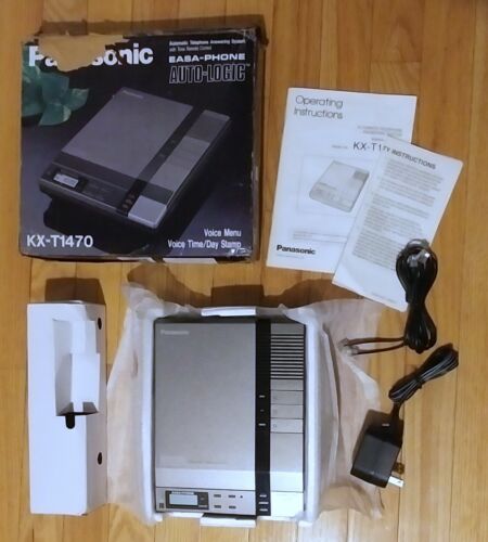 NEW - PANASONIC KX-T1470 EASA-PHONE ANSWERING MACHINE SYSTEM AUTO-LOGIC - JAPAN - Picture 1 of 11
