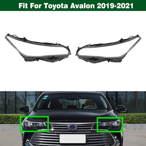 Pair Headlight Lens Cover Lampshade Shell Cap Clear For Toyota Avalon 2019-2021