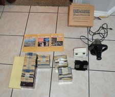 Lot of Viewmaster 200 plus reels, junior projector  2 viewers