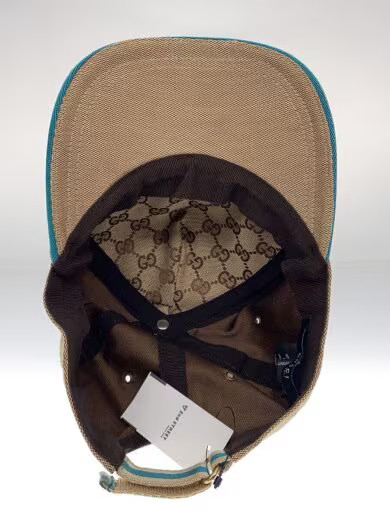 GUCCI Cap/ Medium/ Polyester/ Beige/ Solid Color/… - image 4