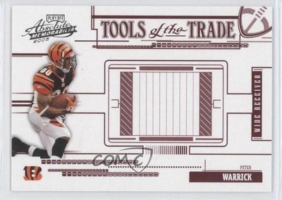 2005 Playoff Absolute Memorabilia Tools of the Trade Red /250 Peter Warrick 9ap