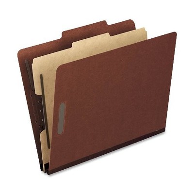 Esselte 1157R Pressboard Classification Folder Red 2'' Expansion