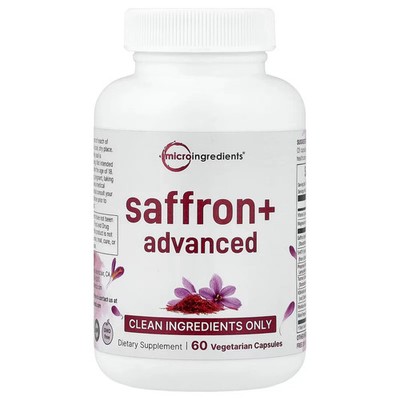 Micro Ingredients, Saffron+ Advanced, 60 Vegetarian Capsules