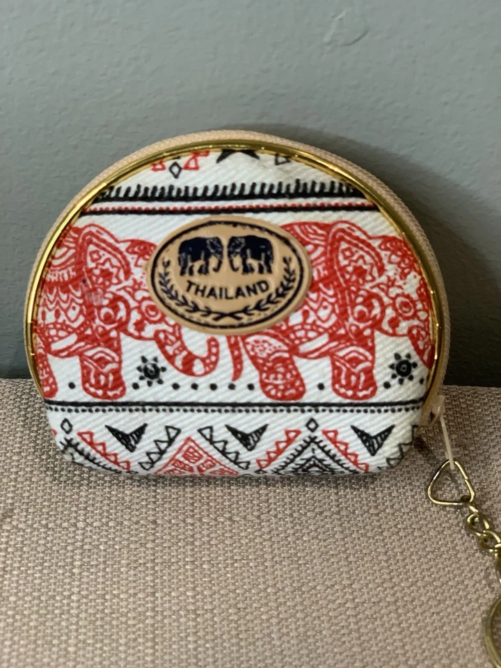 Thailand Change Purse Key Chain Elephants - Image 2 of 4