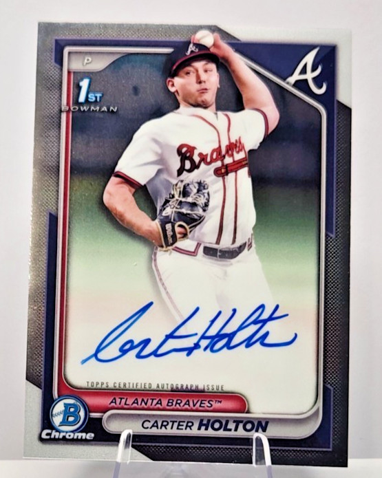 2024 Bowman Draft - Chrome Prospect Autographs Carter Holton #CPA-CH (AU, RC)