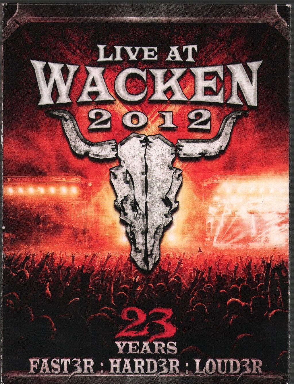 Various Artists Live At Wacken 2012 triple DVD Germany Udr 2013 3DVD set
