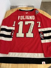 Nick Foligno Chicago Blackhawks Autographed Jersey JSA Certified