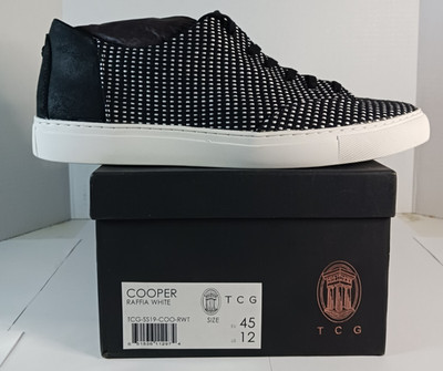 Thoroughly Crafted Goods TCG Cooper 'Black Raffia' Leather Shoes Mens 12 US