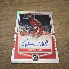 2024-25 Panini Donruss Signature Series Auto Calvin Natt #SS-CNB Trail Blazers