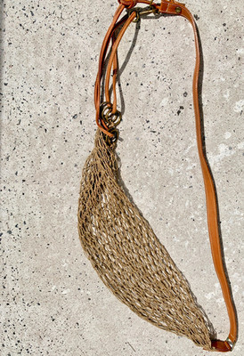 Mulberry Strand Crochet Bucket Bag Vintage -  90's - Seltenes Fundstück