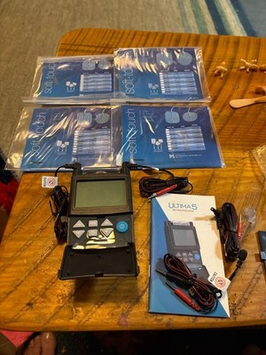 TENS AA Transcutaneous Electrical Nerve Stimulation w/ Leads, Pads, Manual NEW