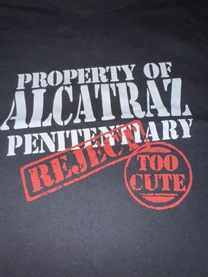 Alstyle Property Of Alcatraz Penitentiary Reject T Shirt Adult Size XL Black