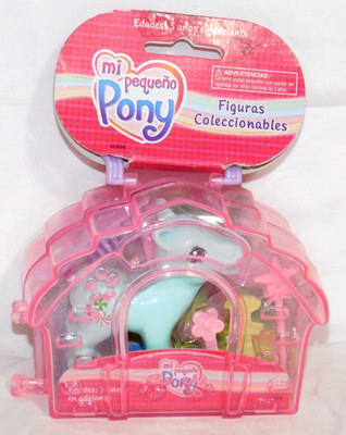 2003 My Little Pony Minty Case & Accessories Spanish Mi Pequeno Pony Hasbro New