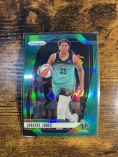 2024 Panini Prizm WNBA Jonquel Jones #14 Green New York Liberty a1