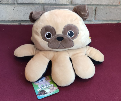 Mops / Dackel Wende ''Oktopus'' - weicher Plüsch - neu mit Etikett
