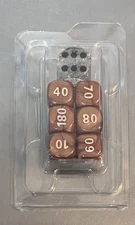 EX Mini Set of Brown/ Copper Colored DICE AS PICTURED 10-180
