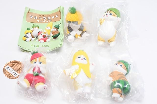 mofusand Fruit Nyan Figure [Set of 5 (Full Set)] Gacha Capsule Toy