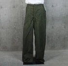 NOS Vintage 60s Sateen Military Pants OG 107 34 X 35 Vietnam Era