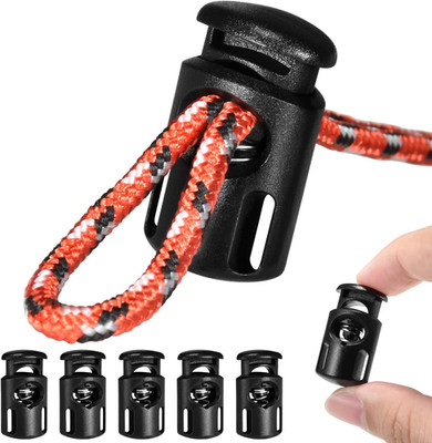 10Pcs Paracord Cord Locks for Drawstring, Plastic Cord Lock Toggle for Drawstrin