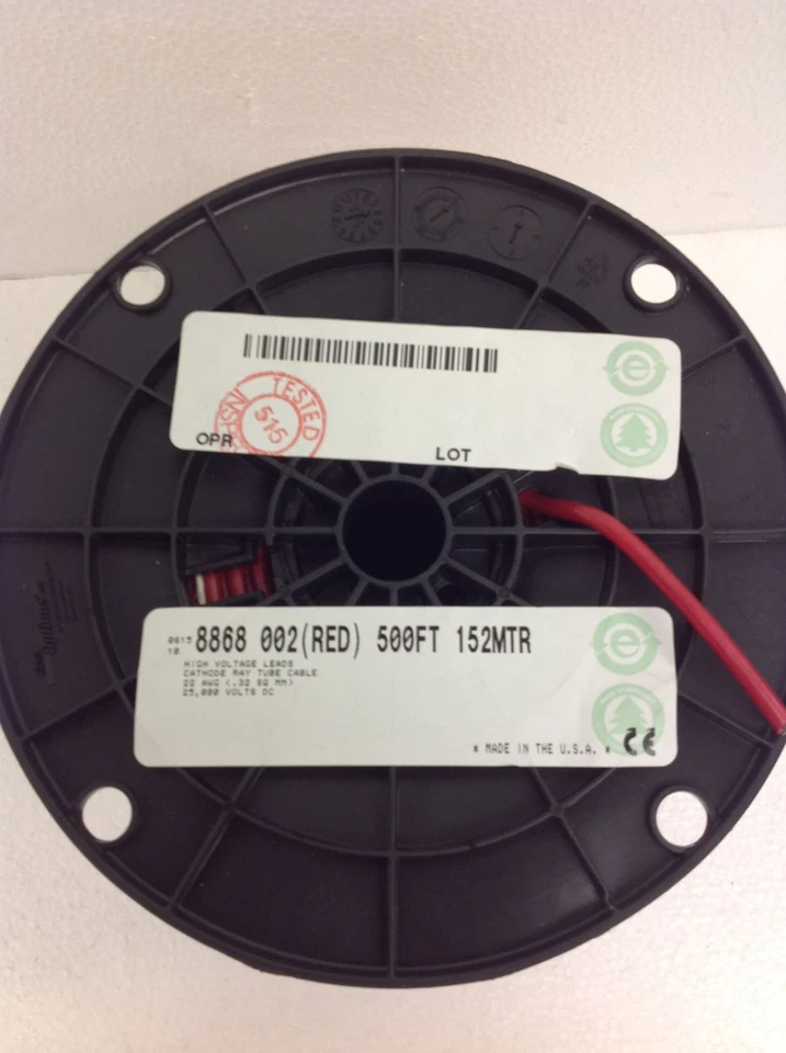 NEW BELDEN 8868 002500 Cable Hook-Up Wire 22Awg Red 500Ft Free Shipping QTY - Image 4 of 4