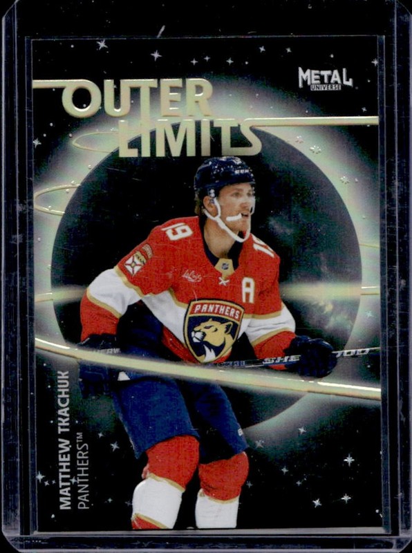 2025-26 Skybox Metal Universe Matthew Tkachuk Outer Limits Gold #/99 Panthers