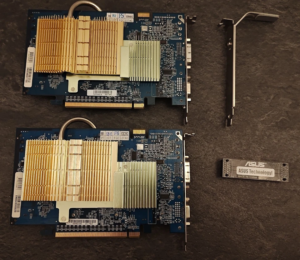 Nvidia SLI! Retro Gaming - Gigabyte Geforce 6600GT Silent SLI Setup + SLI Bridge - Image 3 of 4