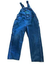 Key Blue Jean Denim Bib Farm Overalls 42 X 30