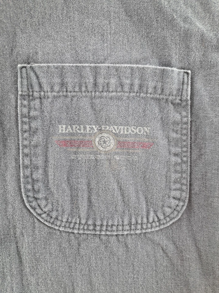 VINTAGE Harley Davidson Sturgis Button Up Shirt Mens Large Biker HD 2000 SS USA - Image 3 of 4