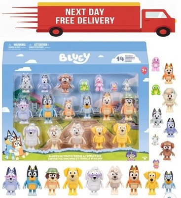 Bluey Ultimate Friends & Family Nachbarschaft Figuren Geschenkpackung 14 Stück Neu