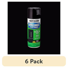  6 pack Black, Rust-Oleum Specialty Appliance Epoxy Gloss Spray Paint-7886830,