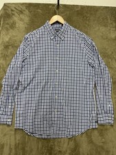 Chaps Shirt Mens Large Multi Plaid Performance Stretch dress casual