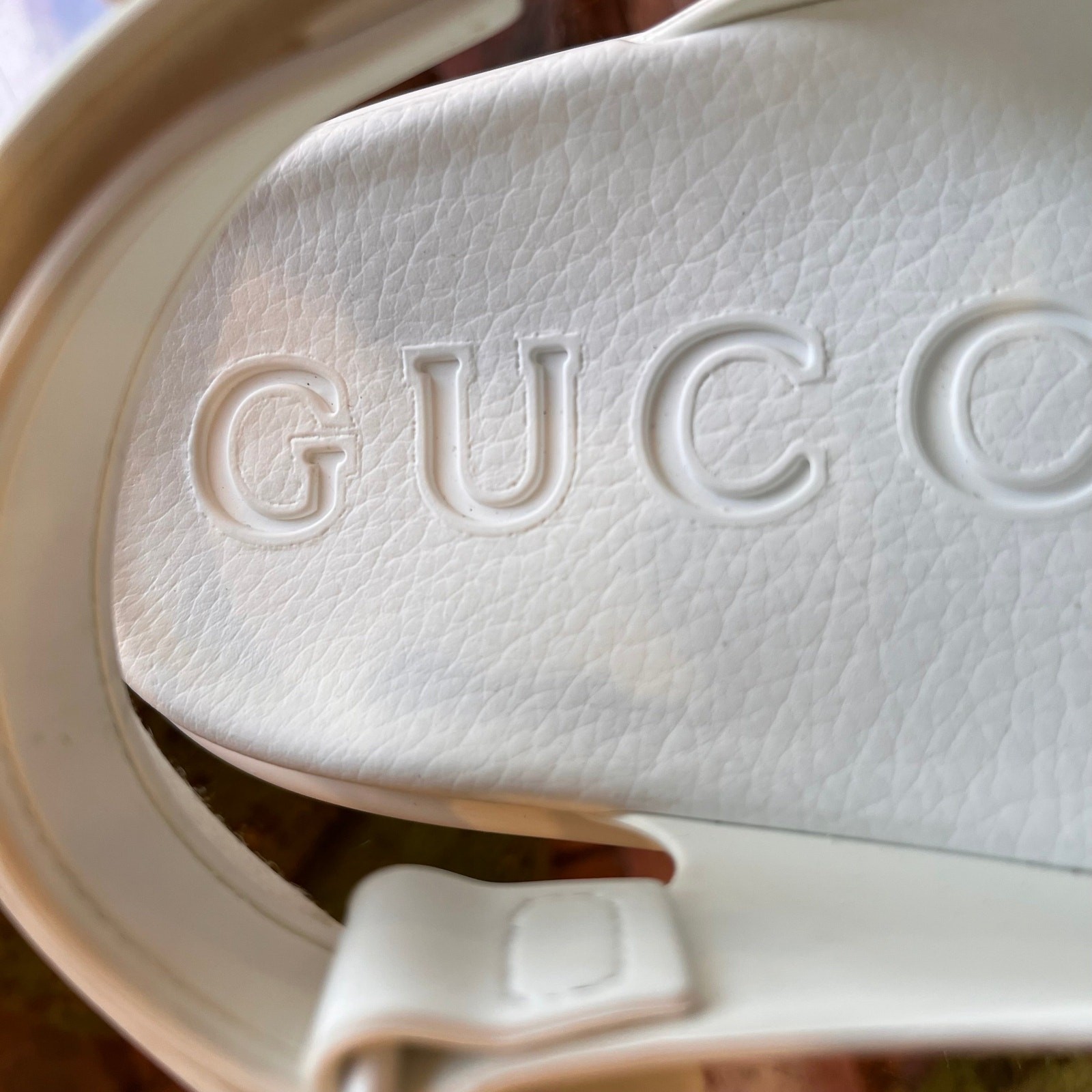 GUCCI Horsebit White Rubber Platform Sandals SZ 39 (US 9) thumbnail 6