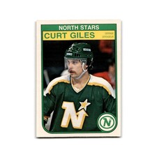1982 O-Pee-Chee Curt Giles RC Minnesota North Stars #166
