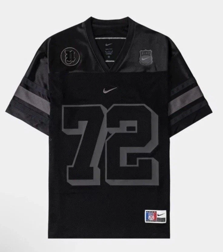 Nike Next Up Football Gridiron Jersey 72 Swoosh Black Mens Size XL